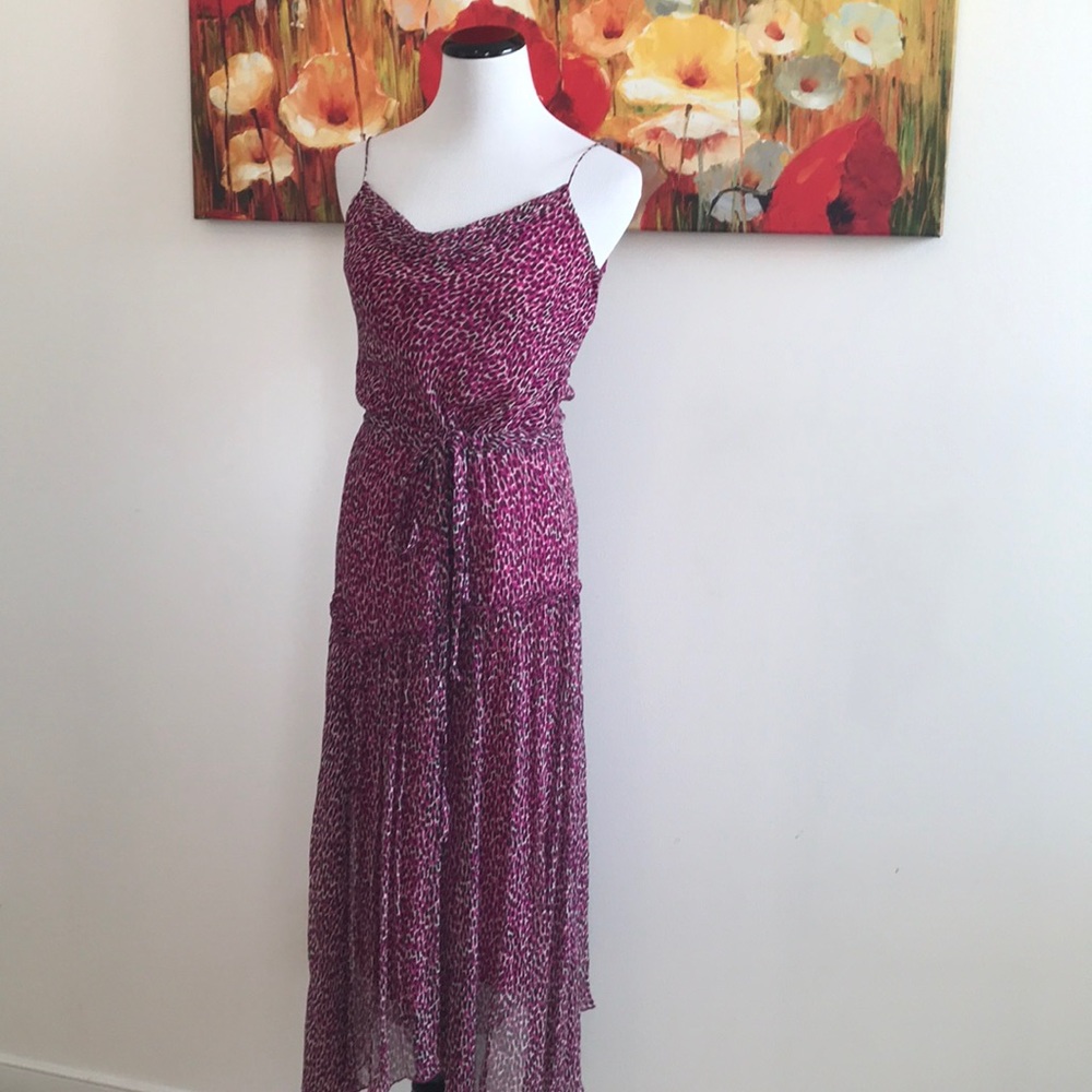 Gorgeous animal- like print Nine West Silk Maxi